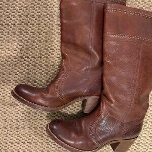Frye Brown Leather Boots size 9.5B